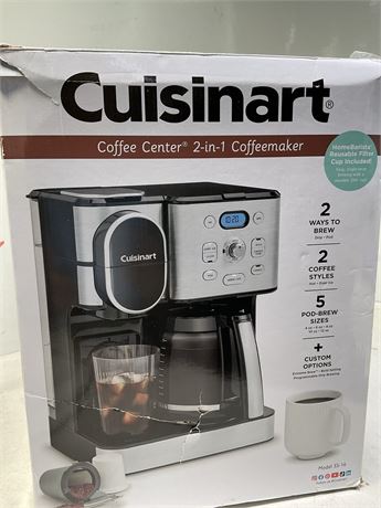 Cuisinart Coffee Center 2-in-1 Coffeemaker, 12-Cup Carafe and Single-Serve