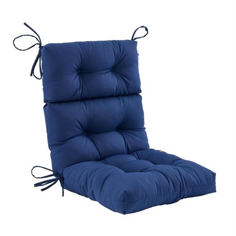 Outdoor High Back Chair Cushion,Water Resistant Tufted Adirondack Rocking Chair