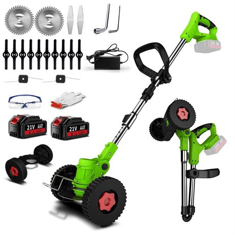 Cordless Weed Wacker,Battery Powered Weed Wacker 3 in 1 Rechargeable Weed