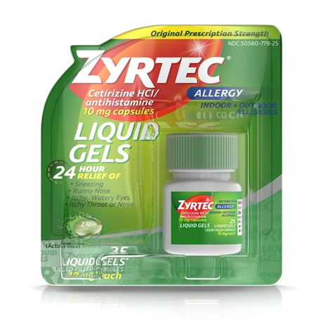 OFFSITE Zyrtec 24 Hour Allergy Relief Capsules - Cetirizine HCl - 25ct