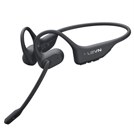 OFFSITE LOCATION LEVN Open Ear Headphones with Mic, Bluetooth Headset with Micro