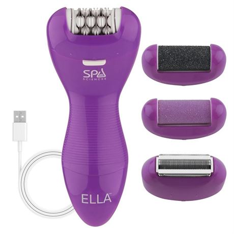 Spa Sciences Ella 3-in-1 Advanced Skin Smoothing System - Epilation  Pedicure &