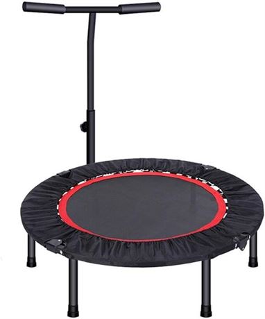 Fitness Trampoline, 40-inch Adult Sports Weight Loss Mini Trampoline, Foldable