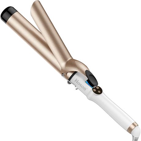Hoson 1 1/2 Inch Curling Iron Large Barrel, 1.5 Inch Long Barrel Curling Wand