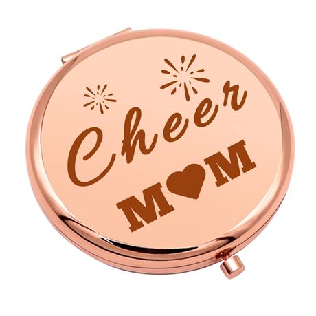 Cheer Mom Thank You Gift Cheerleading Coach Appreciation Compact Makeup Mirror