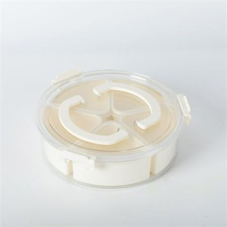 Mainstays Snackle Box  Lunch & Snack Container with Lids  Plastic  Round  5