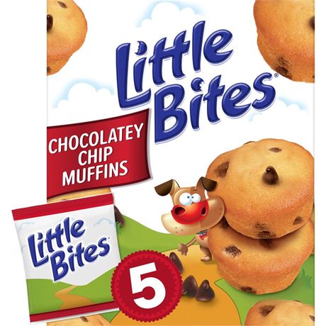 Entenmann's Little Bites Chocolatey Chip Muffins, 5 packs, Kosher Dairy, Real