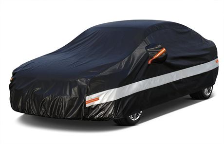 10 Layers Sedan Car Cover Waterproof All Weather for Automobiles,100%