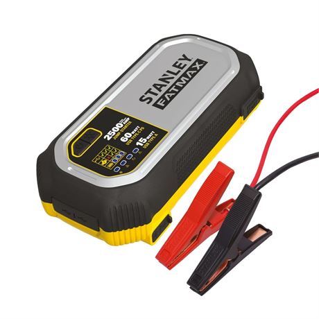 Stanley FatMax 2500A, Lithium Jump Starter With 60W USB Type C-PD, 25W USB Type