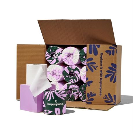 Repurpose 100% Bamboo Toilet Paper, 3-Ply, Tree-Free, FSC Certified, Septic