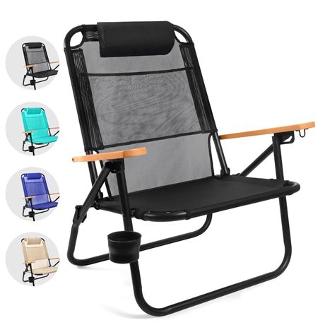 Water Buffalo Beach Chair - Premium Backpack Beach Chair for Adults - Beach