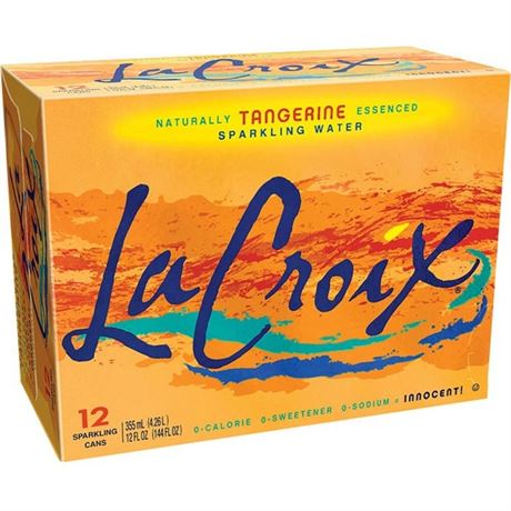 LaCroix Tangerine Sparkling Water, 12 Fl. Oz., 12 Count