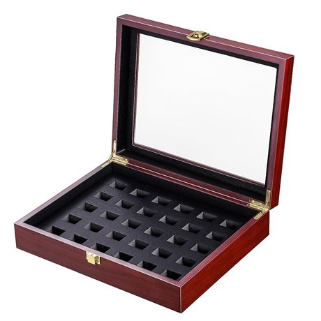 Cooyes Ring Display Case Championship , Sports Baseball Ring Display Case Box