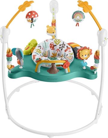 Fisher-Price Baby Bouncer Whimsical Forest Jumperoo Activity Center with Music