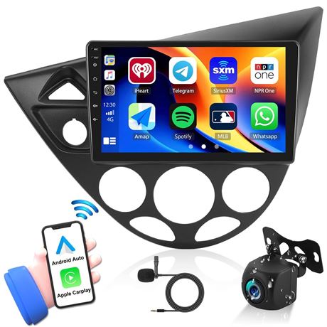 2+64G Android 13 Car Stereo for Ford Focus 1998-2005 with Apple Carplay Android