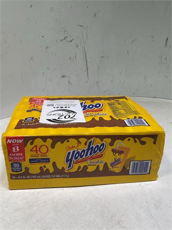 Yoo-hoo Chocolate Drink Boxes, Chocolate, 6.5 Oz Box, 40/Carton 072350000542 -