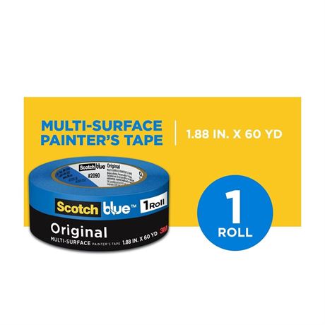 ScotchBlue Scotch Blue Painter's Tape, 1.88 in. x 60 yd., 1 Pack, Original