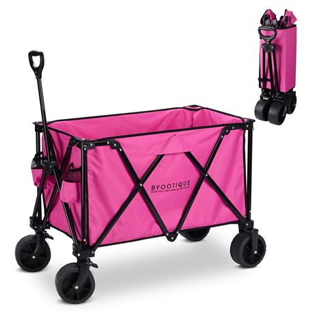 Instahibit 225L Large Capacity Folding Wagon Collapsible Cart for Camping