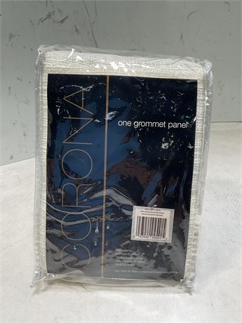 CORONA curtain - one grommet panel 50in x 84in natural grommet top panel