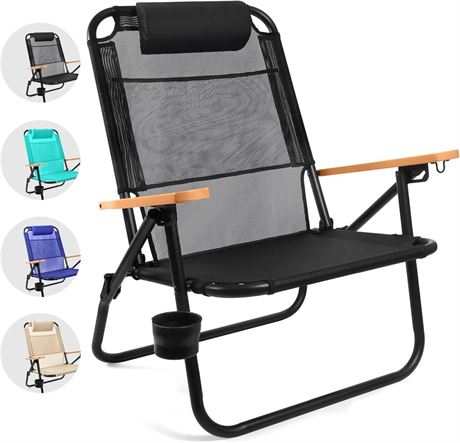 Water Buffalo Beach Chair - Premium Backpack Beach Chair for Adults - Beach