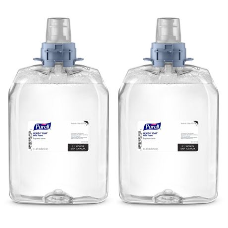 PURELL HEALTHY SOAP Mild Foam, Fragrance Free, 2000 mL Foam Hand Soap Refill