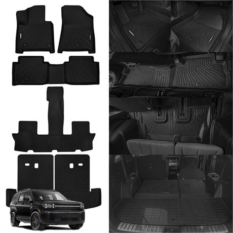 Naibeve Floor Mats for 2024 2025 All-New Hyundai Santa FE (Not for Hybrid) for