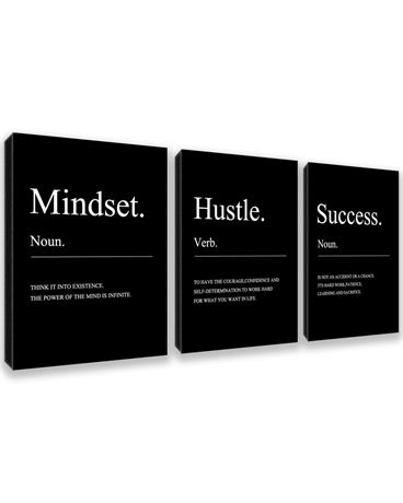 Motivational Wall Decor 3 Pieces Success Paintings Motivational Posters Prints