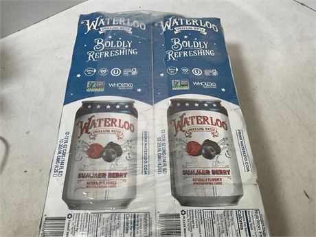 24 Waterloo sparkling water summer berry flavor
