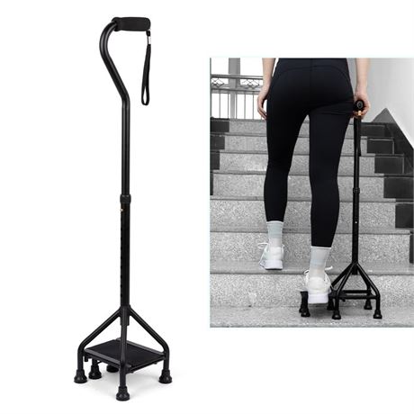 MMingo Adjustable Stair Climbing Assist Cane for Seniors, Step Stair Walking