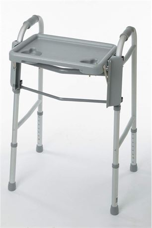 Medline Guardian Walker Flip Tray, Gray, 1 Count