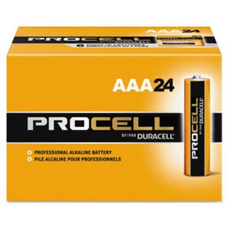 2-Boxes AAA Procell Constant for low drain devices.
48 Batteries expire 3/2032