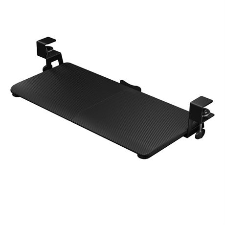 BONTEC Small Keyboard Tray Gaming Under Desk Colored Carbon Fiber, Pull Out