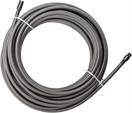 POPULO 75FT Drain Cleaner Replacement Cable, 75FT×1/2 Inch Solid Core Cable