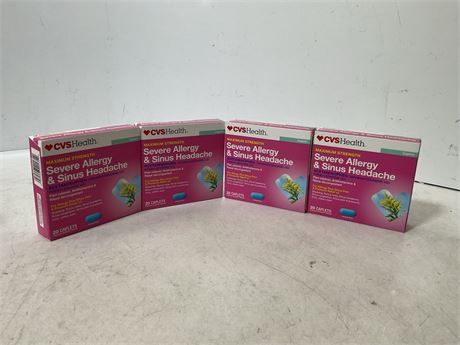 CVS Maximum Strength Severe Allergy & Sinus Headache Acetaminophen Tablets, 20