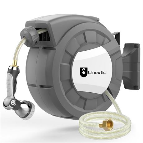 OFFSITE Retractable Garden Hose Reel,1/2 in x 100 ft Wall Mounted Hose