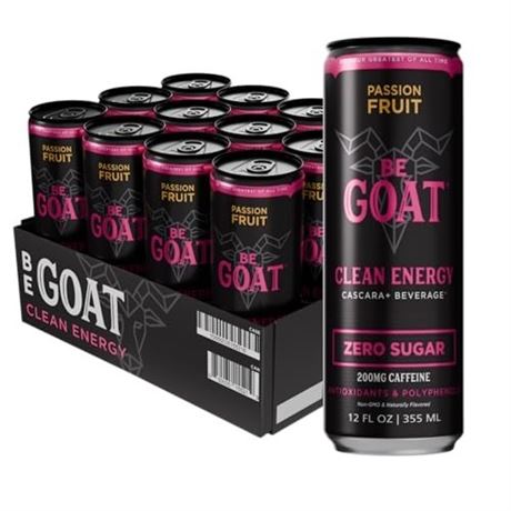 BeGOAT Clean Energy Drink | Non-GMO, Vegan, Gluten-Free, Plant-Based with 200mg
