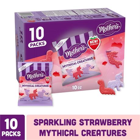 Mothers Mother's Sparkling Strawberry Mythical Creatures, Shortbread Cookies