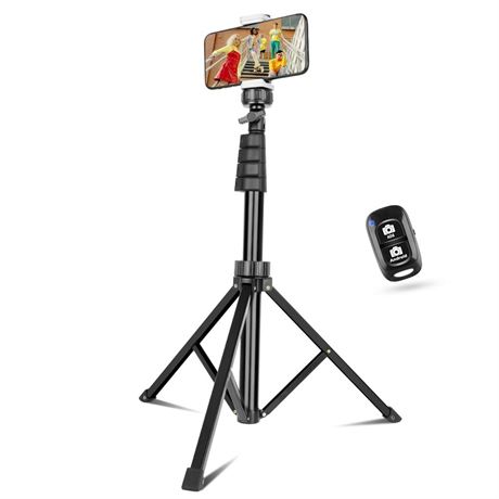 Sensyne 67" Phone-Tripod, Extendable Cell Phone Tripod Stand & Selfie Stick