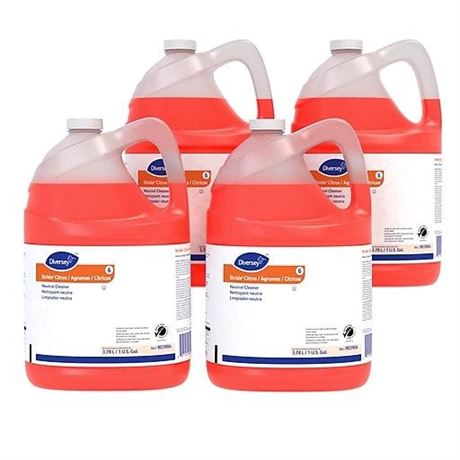 Diversey Stride Neutral Cleaner Citrus 1 Gal 4 Bottles/Carton 903904