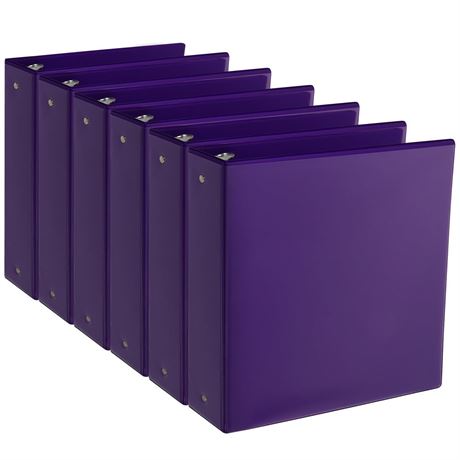 CIXILDTS 2-inch Round Ring Binder, Durable 2" 3 Ring Binder Fit Letter Size