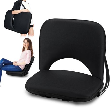 Stadium Seats with Back Support, Folding Bleacher Seat with 20In Cushion, 6