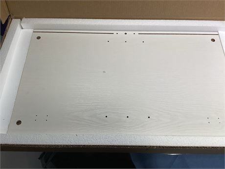 Replacement cabinet side panel in a distressed white finish 27-1/4x 15-5/8