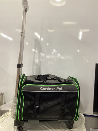 Pet Carrier with Wheels for Large Cat or Medium Dog, Soft-Sided Rolling Dog Cat