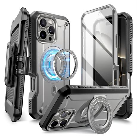 SUPCASE for iPhone 16 Pro Case with Stand (UBPro Mag), [Support MagSafe]