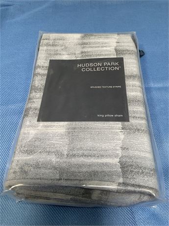 Hudson Park Collection Brushed Texture Stripe King Sham cover - Exclusive