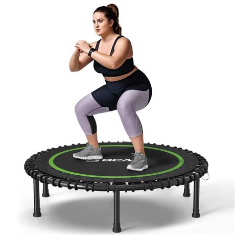 BCAN 450LBS/550LBS Foldable Mini Trampoline, 40"/48" Fitness Trampoline with