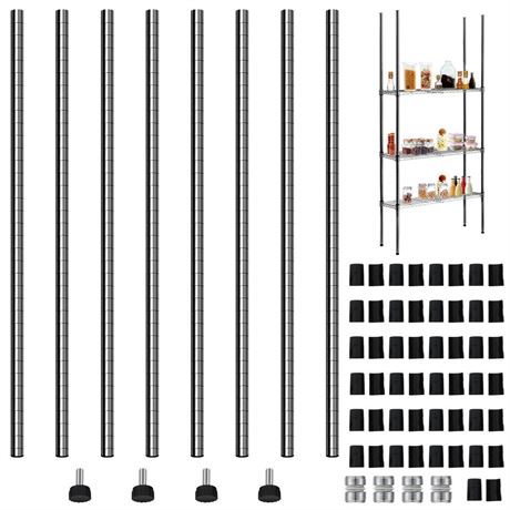 Chrome Wire Shelving Posts Commercial Heavy Duty Wire Shelving Poles Wire Shelf