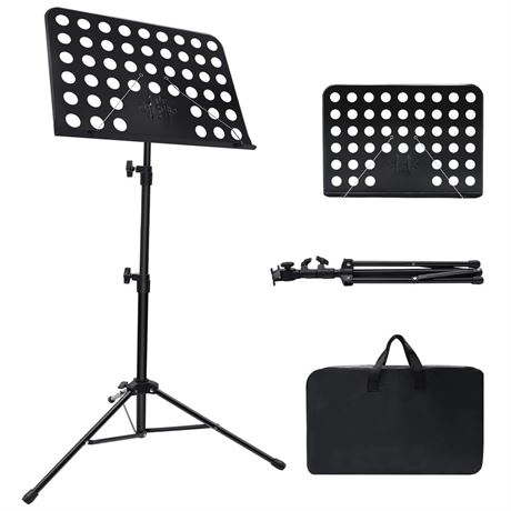 1/2/3 Pack Sheet Music Stand, Adjustable Music Stand with Carrying Bag,