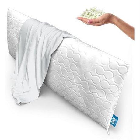 Everlasting Comfort Body Pillow for Adults  Adjustable Memory Foam (20 X 54
