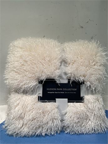 Hudson Park Collection Mongolian Faux Fur Throw Blanket - Exclusive